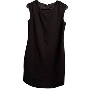 J Crew‎ Black Sleeveless Sheath Dress Size 0P